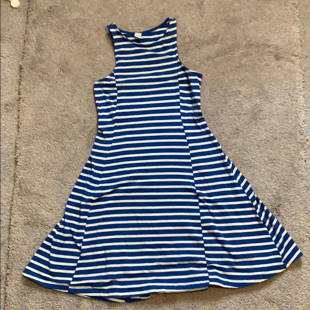 Blue striped dress perfect condition